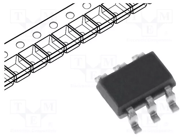 Transistor : N-Mosfet x2 60V 0,32A 420mW Unipolaire SC88 2N7002PS.115