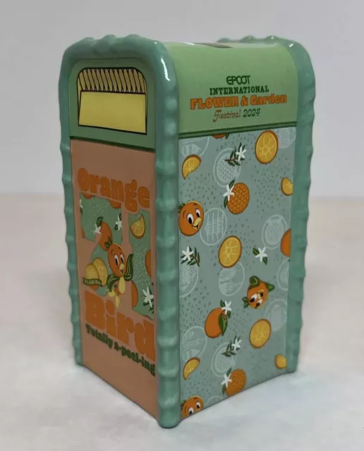 Orange Bird 2024 Epcot Flower And Garden Festival Disney Trash Can Salt Pepper