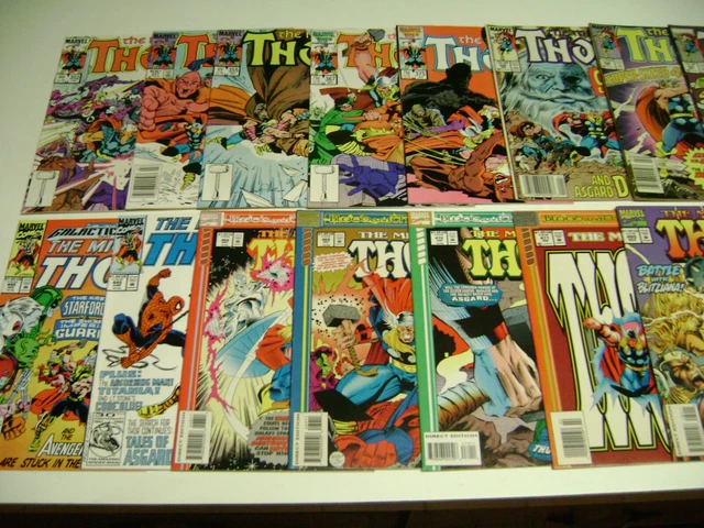HUGE Vintage 1984-94, 2011 Marvel THE MIGHTY THOR, comic book lot of 34, Annuals