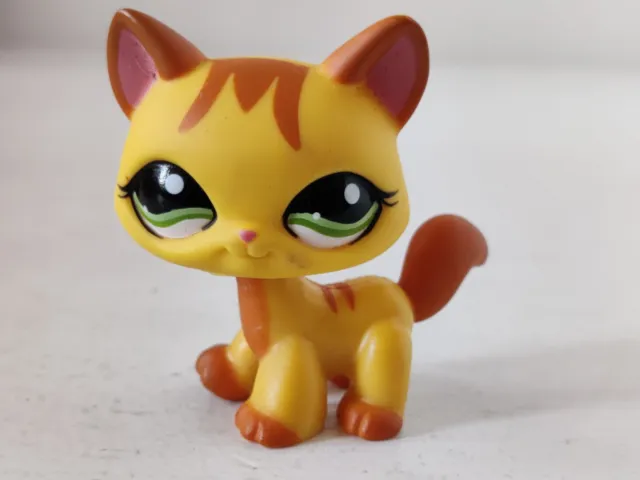 Littlest Pet Shop LPS #1137 Orange Walking Cat Hasbro Free Shipping Worldwide