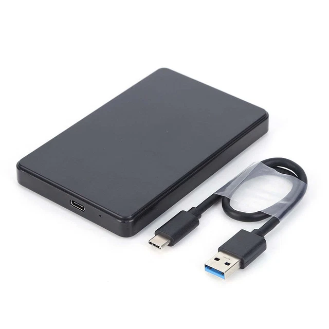 USB3.1 Hard Drive Case with USB3.0 To Type-C Cable 2.5in Portable Harddisk Case