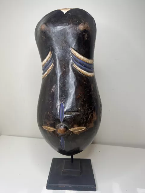 Makonde Pregnant Belly Mask Njorowe African Art 18" X 7" African art