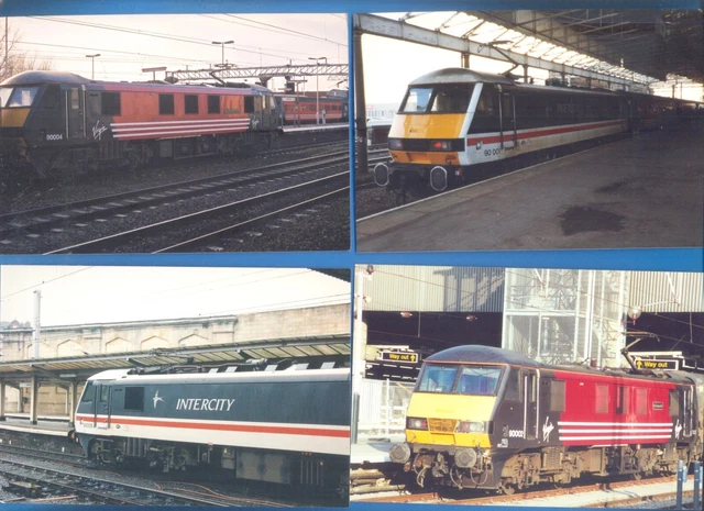 CLASS 90 ELECTRIC LOCOMOTIVES.34 PHOTOGRAPHS 10 x 15cms £9.56 - PicClick UK