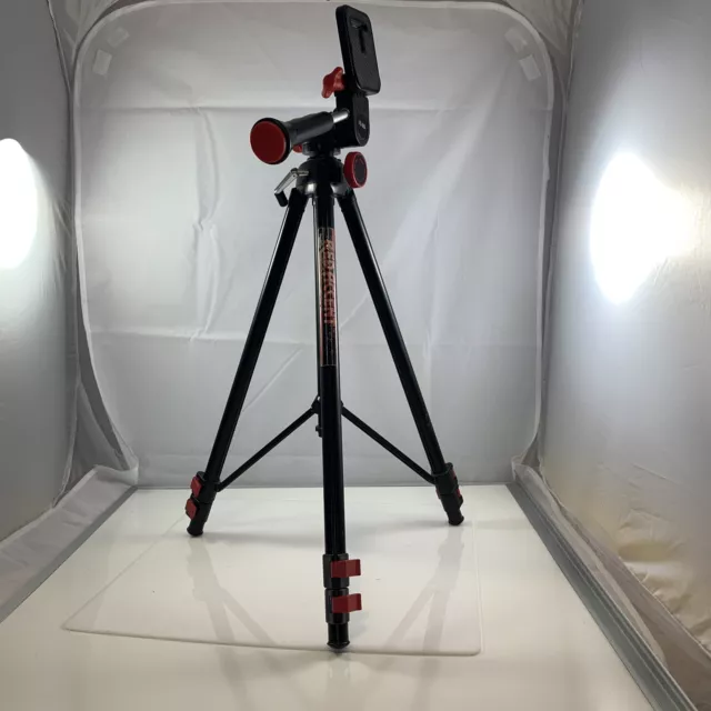 Red Accent SLR Camera Tripod
