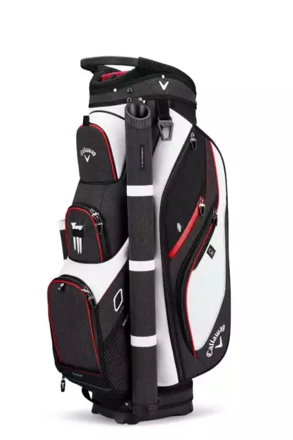 NEW Callaway Forrester 2.0 Cart Bag 19 - White/Black/Red - Drummond Golf
