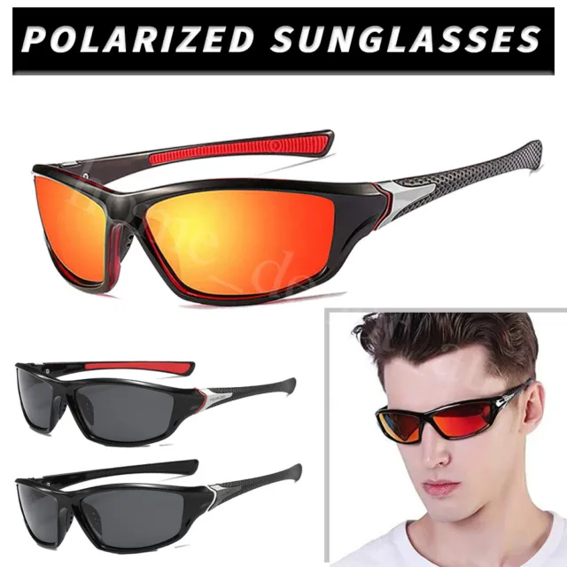 POLARIZED MENS SUNGLASSES Polarised Square Frame Sports Driving Glasses AU  STOCK $10.40 - PicClick AU