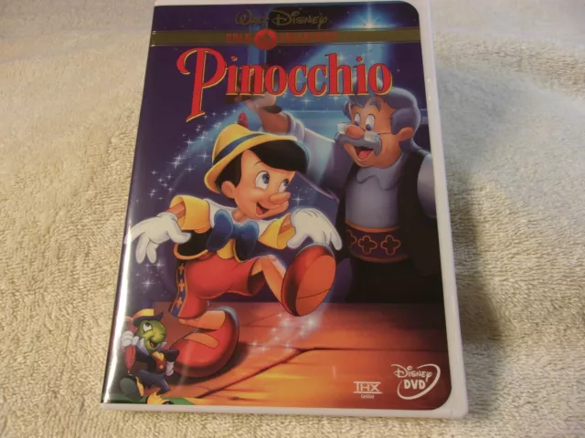 DISNEY Pinocchio (DVD, 1999, Limited Issue) GEM MINT!! GENUINE DISNEY RELEASE!!