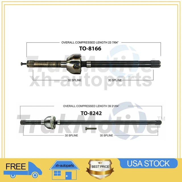 Fits 1984~1985 Toyota 4Runner 2X Front Left Front Right TrakMotive CV Axle Shaft