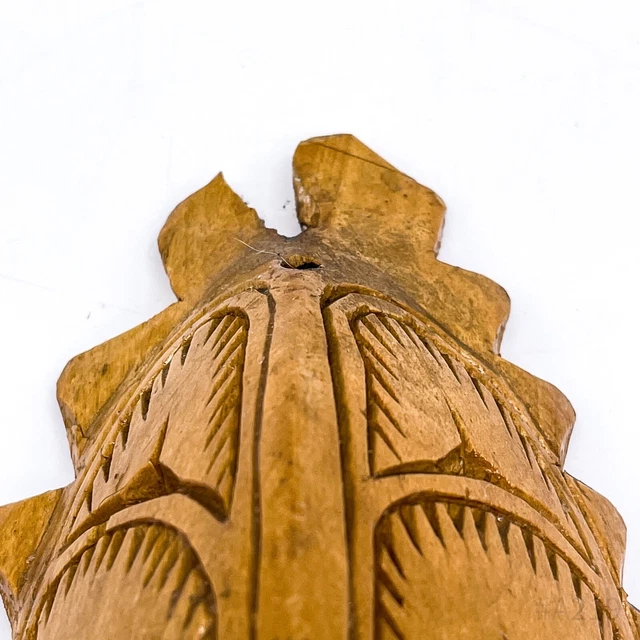 African Mask Wall Mask from Wood Hand-Carved Handmade 9x34cm 11