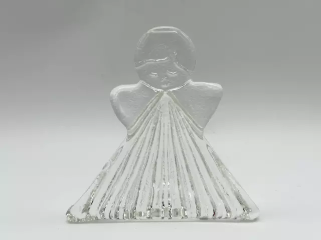 Vintage MCM Glass Angel Figurine 10cm