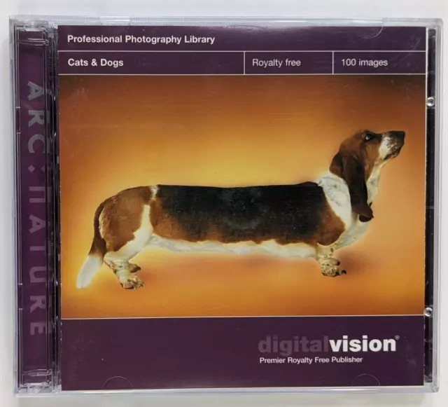 Juego de 2 CDs de gatos y perros de DigitalVision 100 fotos de stock libres de regalías