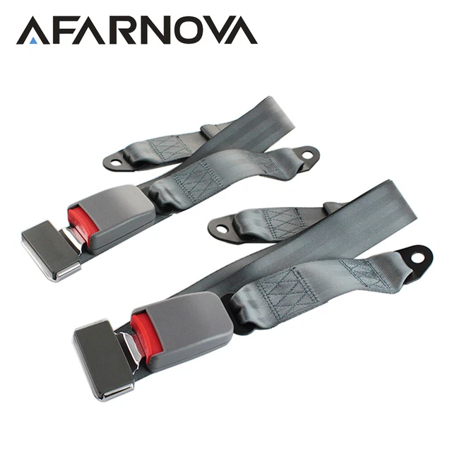 2PIECE FOR FXD 2 Point Harness Replace Seat Belt Adjustable Grey Car Universal EUR 29,12