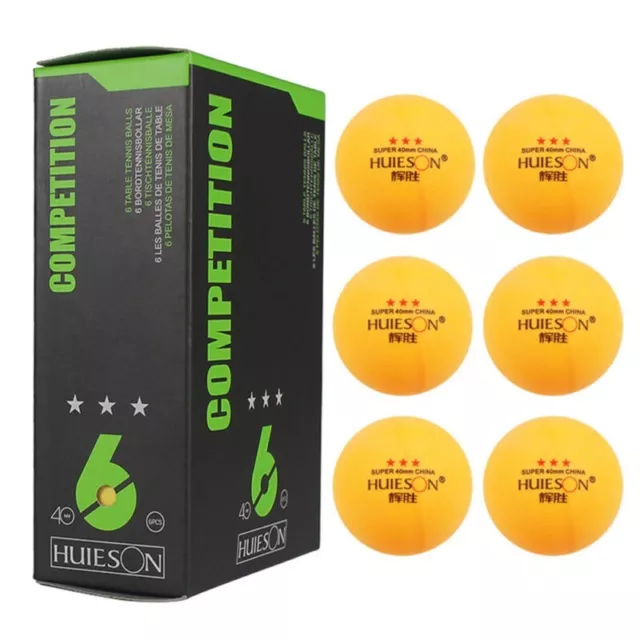 6pcs/Box 3-Stars 40mm Olympic Quality Pro Table Tennis Balls Ping Pong Balls