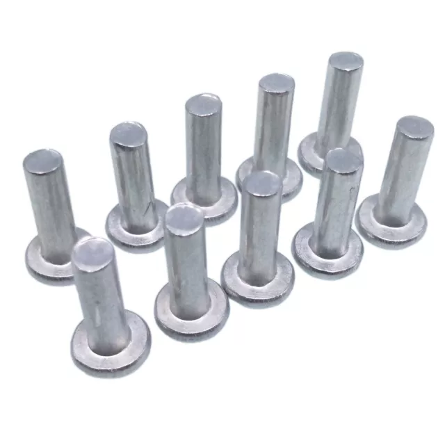 US Stock 100x 5mm Dia 16mm Shank CSK Flat Countersunk Head Aluminum Solid Rivets