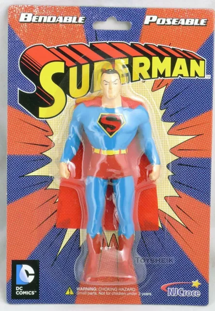 DC Comics Superman Action Figure Bendable Poseable Flexible 5.5" Tall NEW SEALED