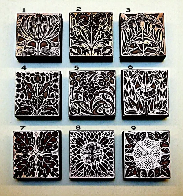 "ART NOUVEAU" BOOKPLATES. Printing Blocks (Multiple Item Listing)