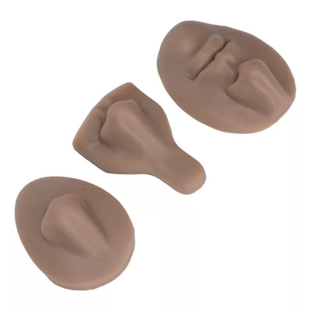(Dark Couleur De La Peau) Silicone Nose Model Set Simulation 3D Practice Nose Mo