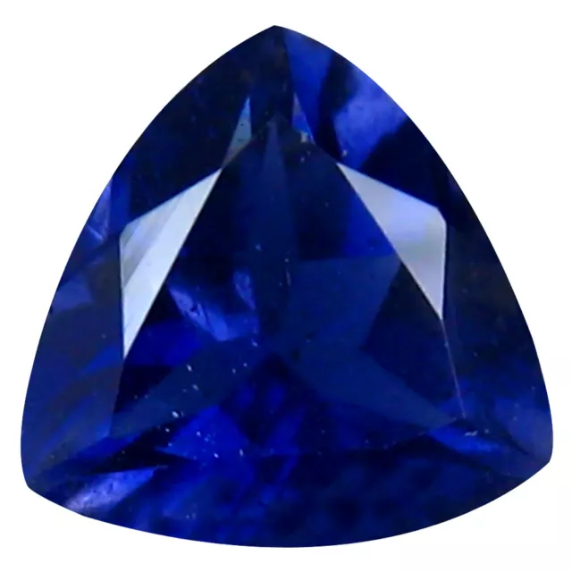 0.95 ct Romantic Trillion Cut (7 x 7 mm) Un-Heated Blue Iolite Natural Gemstone