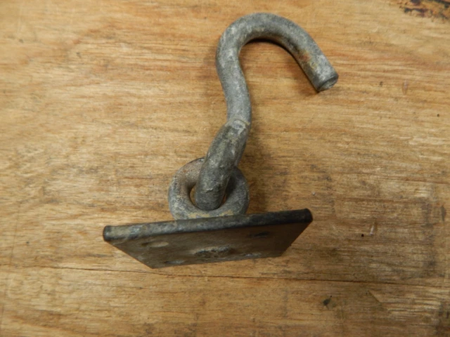 3 Old Plant Ceiling Mount Hooks Porch Hangers Galvanized 2 Stationary 1 Swivel 4