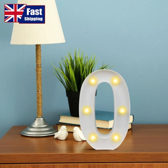 * BATTERY POWERED Digital Number LED Symbol Sign Lamp Home Decoration