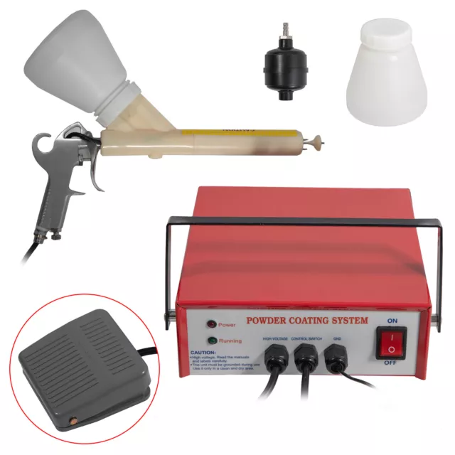 Electrostatic Paint Gun Coat Powder Coating System Portable Paint Supplies