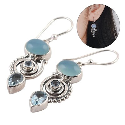 ETALON pierre boucles d'oreilles peridot "topaz" oreille étalon pierre de multiples 