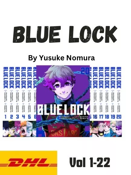 Blue Lock By Yusuke Nomura Manga Volume 1 - 15 English Version Comic  DHL/FedEx