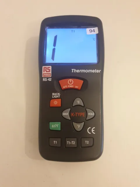 RS PRO RS42 kabelgebundenes digitales Thermometer (B94)