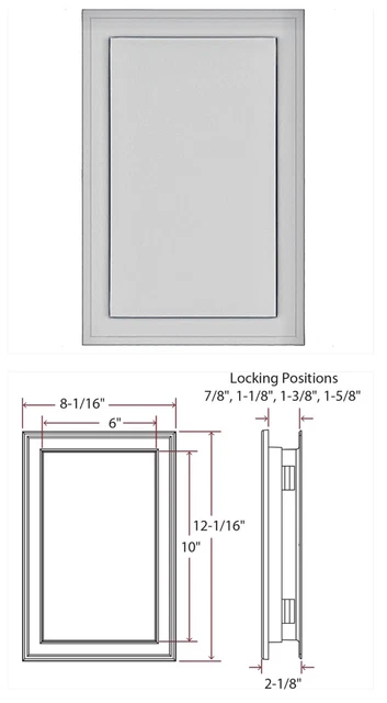 Luz de carro J-Block 041 gris granito 8x12x3⁄4-11⁄4"" mástil de montaje jumbo revestimiento de carro