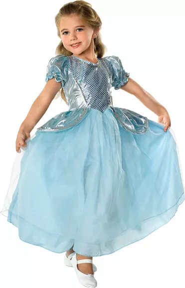 Costume Carnevale Bambina Da Cenerentola Abito Principessa Vestito Di Halloween