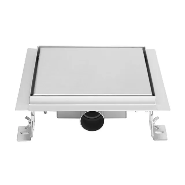 Canal de drenaje de ducha Wetroom barranco 150 mm cuadrado acero inoxidable (#11)