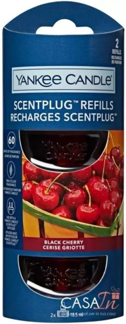 Yankee Candle ScentPlug Fragrance Refills Black Cherry Plug In Air Freshener Oi