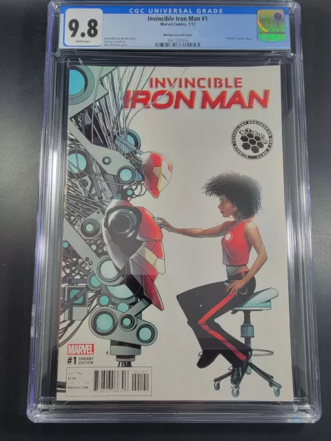 Invincible Iron Man #1 CGC 9.8 STEAM Variant 1:10 McKone 1st Riri Williams solo