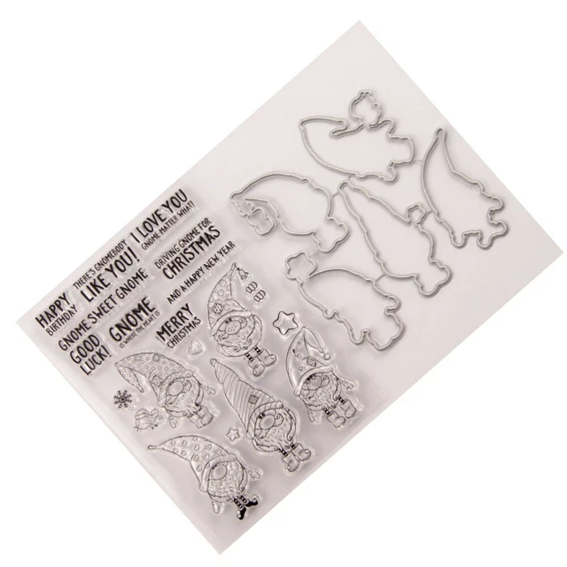 2 Sets Frohe Weihnachten Stempel Schneeflocke Stempel Planer Stanp 12