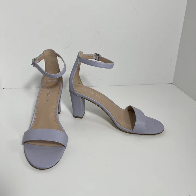 The Limited Womens Quinta Lavender Open Toe Buckle Closure Sz 8.5 Sandals Heels