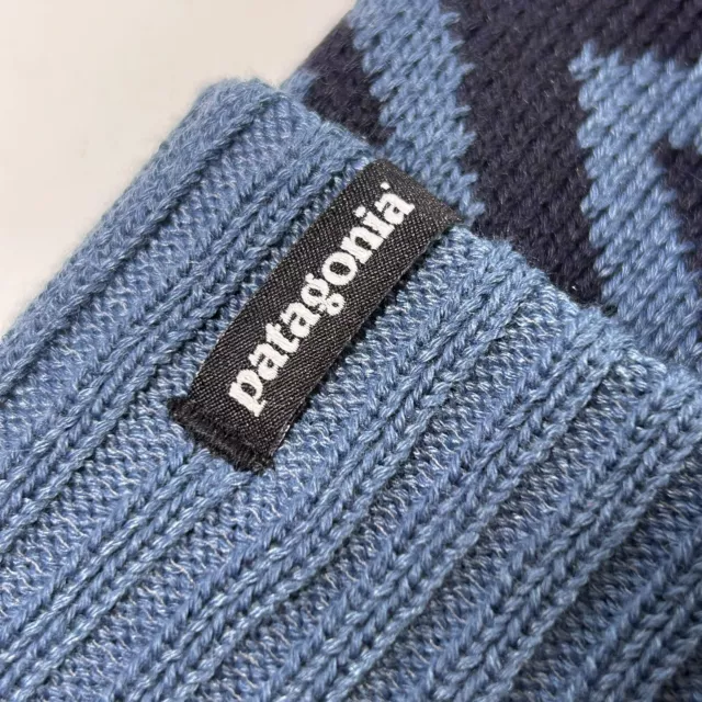 Patagonia Powder Town Beanie  Hat/Unisex  Wavy Blue  NWT 3