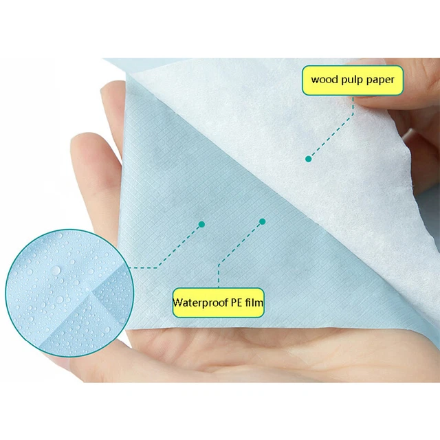 10 piezas Protector de asiento higiénico de papel desechable de viaje Alfombra de inodoro de campamento-con-