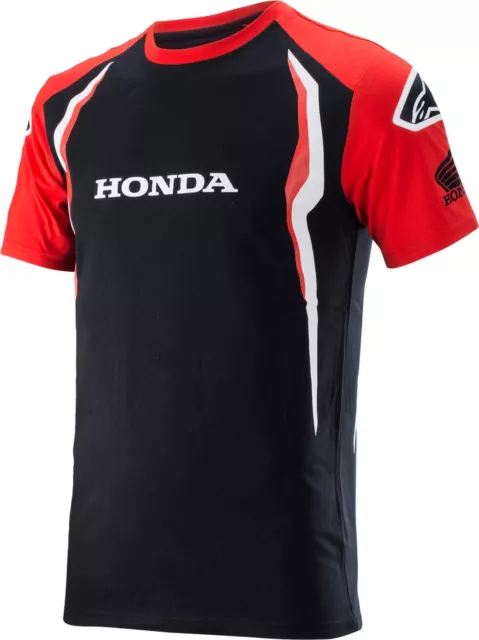 Alpinestars Honda Mens Short Sleeve T-Shirt Red/Black 5XL