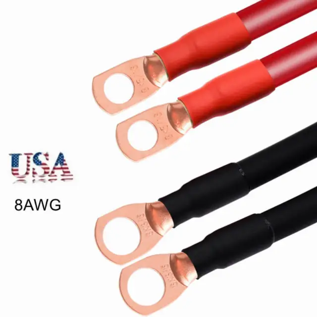 Car, Marine, Inverter, RV 8 AWG Gauge Tinned Copper Battery Cable Power Wire