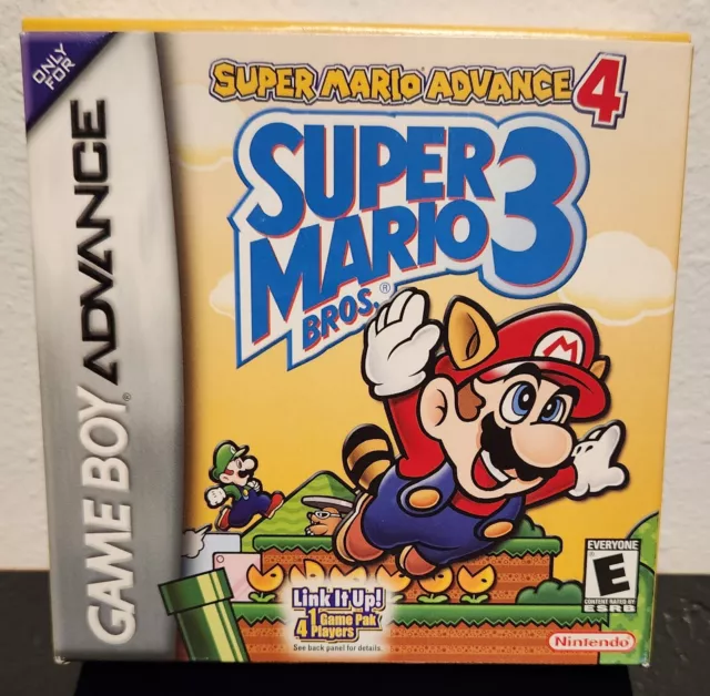 SUPER MARIO ADVANCE 4 Super Mario Bros 3 Authentic Nintendo Game Boy ...