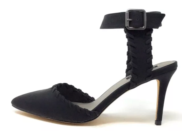 Michael Antonio Womens Luxen Dress Sandal Stitched Black PU Size 9 M US