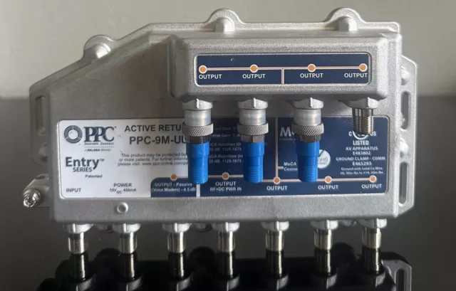 PPC Active Return Coax Signal Amplifier Model PPC-9M-UU - No Power Supply - Used