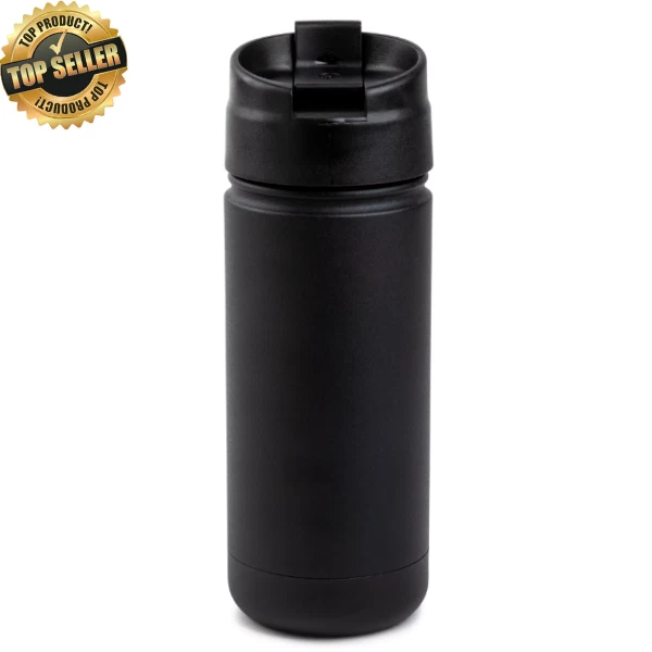 TAL 18Oz Travel Mug Stainless Steel Double Wall Vacuum Insulated, Black..