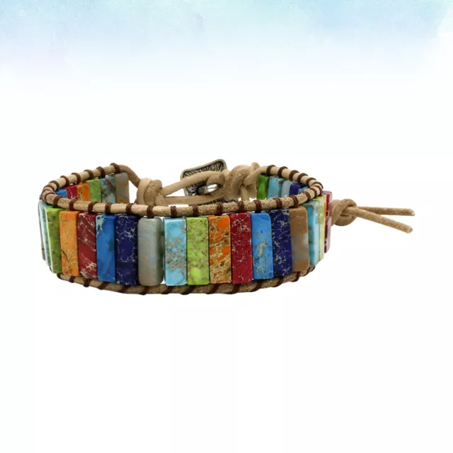 Woven Wrist Bracelet Bohemian Bangle Wrist Stone Bracelet Beach Bracelet