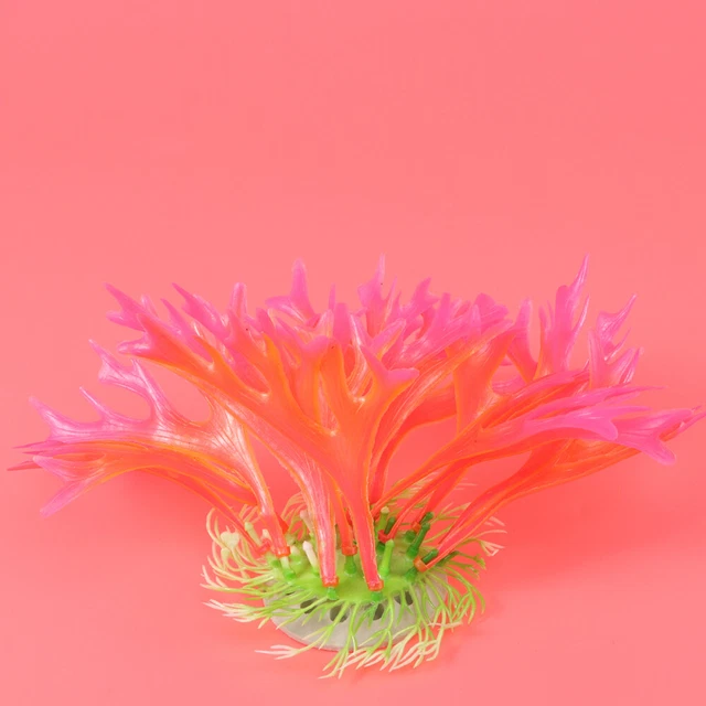 Astas simuladas en forma de coral pequeño decoración principal rosa artificial