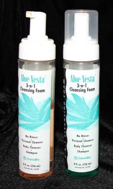 Aloe Vesta 3 n 1 Cleansing Foam No Rinse Perineal Body Cleanser Shampoo  8 fl oz