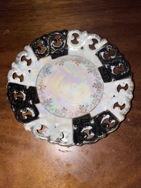 Fred Roberts Co San Francisco Made In Japan Pierced Saucer