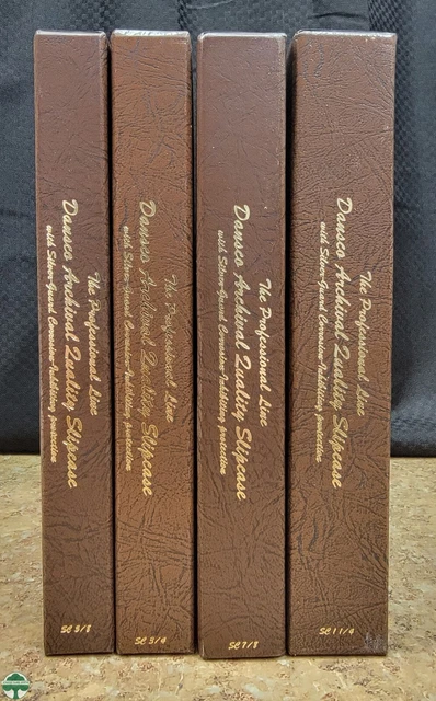 Lot Of 4 Used Dansco Slipcases - 4 Different Sizes - No Albums Included