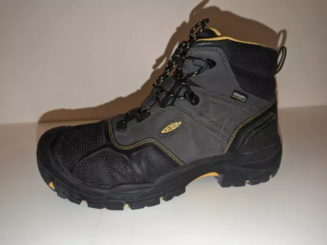 KEEN LOGANDALE DRY Waterproof Steel Toe Black Work Boots Mens Sz.12 D ...