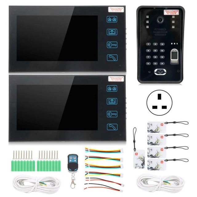 Sistema de intercomunicación con cable para puerta de video WiFi 1080P acceso remoto